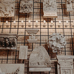 Frise de madeleines de Marcel (plâtre) - Atelier de Moulage des MRAH – Bruxelles (2023) - © Candice Athenais